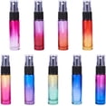 thumbnail image 7 of 1 Set 9 Packs 10ml Rainbow Color Glass Spray Bottle Refillable Fine Mist Spray Bottle for Perfume Essential Oil, 7 of 7
