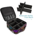thumbnail image 6 of Makeup Train Case with Adjustable Dividers,Cosmetic Bag Portable Portability Bag Case Gifts A Seamless Pattern Of Doodles, 6 of 8