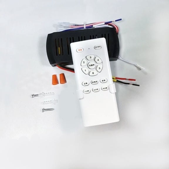 Ceiling Fan Light Remote Control Receiver Kit 6 Speed ​​Dimmer DC Output