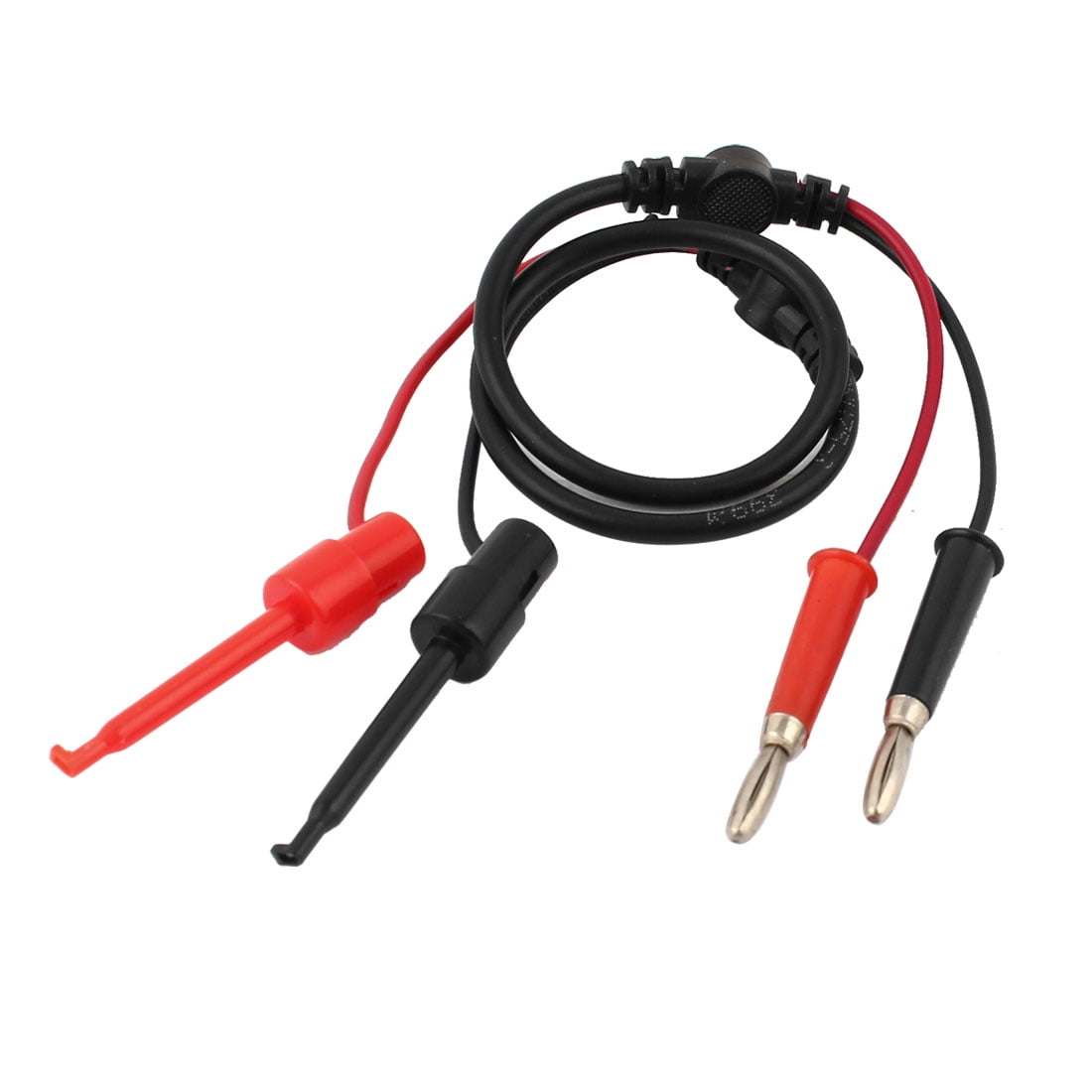 Multimeter Banana Male to Test Hook Clip Probe Cable 60cm Long