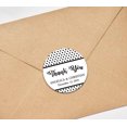 thumbnail image 3 of Darling Souvenir Round 45 Pcs Polka Dot Thank You Stickers Wedding Personalized Bride Groom Names And Date Envelope Seals-Orange, 3 of 3