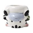 thumbnail image 1 of DOLITY Animal Planter Flower Vase Balcony Home Table Centerpiece Pottery Plant Pot Zebra 10x9x8.3cm, 1 of 9