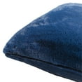 thumbnail image 3 of Lapalapa Faux Fur Modern Pillow Cover in Navy, 3 of 4