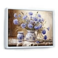 thumbnail image 2 of Designart "Still Life Of Cornflowers In A Farmhouse" Cornflowers Floater Framed Canvas Prints, 2 of 5