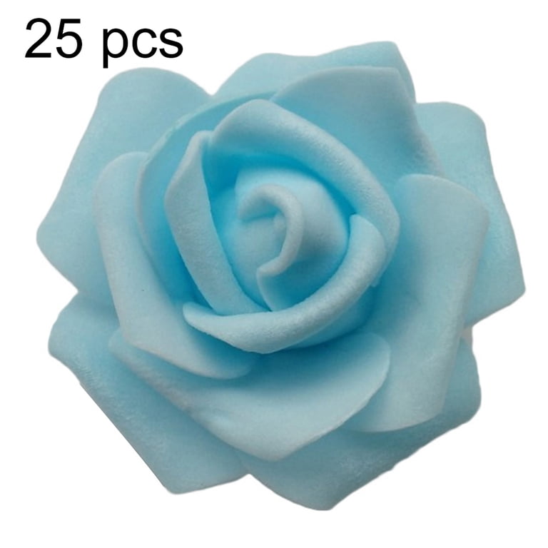 50 Teste Di Fiori Artificiali In Schiuma PE - Rose Finto Per Decorazioni Fai Da Te - Matrimonio, Casa, Ufficio - Diametro 7-8 Cm