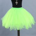 thumbnail image 4 of Tiqkatyck Mardi Gras Pleated Skirts for Women Clearance, Womens Fashion Solid Party Fashion Skirt Tutu Birthday Cake Skirt Puffy Skirt Holiday Skirts for Women, Skirts for Women Green, 4 of 8