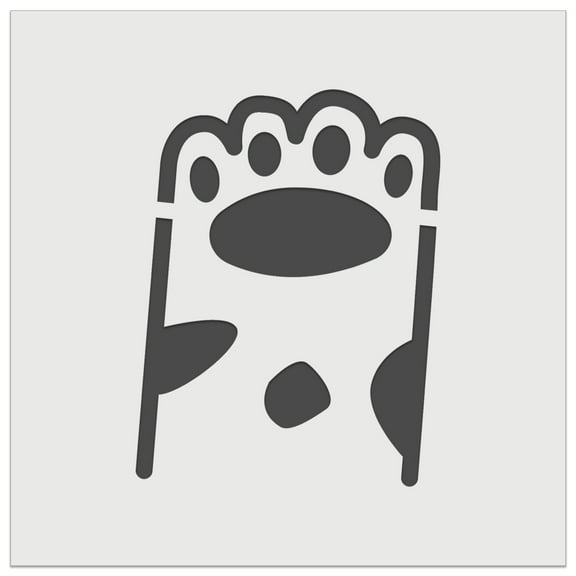 Cute Dog Cat Paw Spotted Doodle DIY Cookie Wall Craft Stencil - 5.5 Inch