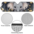 thumbnail image 7 of POLERO Cute Elephant Windshield Sun Shade for Car Off-road Vehicle SUV Truck (52.95x16.14 Inches), Sun Shade Windshield, Shades for Windows, Protector Blocks UV, Funny Car Decor, 7 of 7