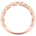 thumbnail image 5 of 3.13 ctw Wedding Band for Women - 18K Rose Gold Natural Morganite Stackable Eternity Ring, 5 of 6