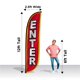 thumbnail image 3 of Banner de Pluma LookOurWay de 3.7 m de Alto para Promociones Comerciales, 3 of 3