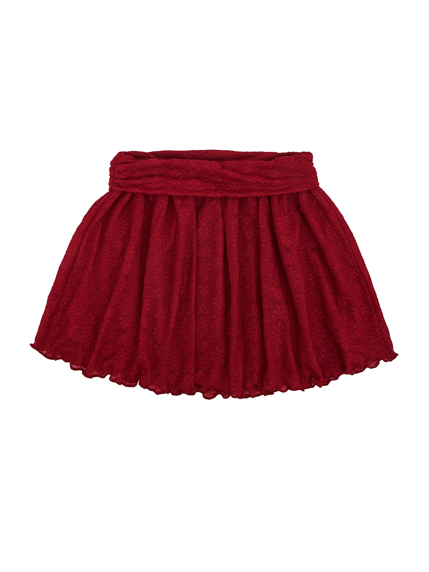 Planet Gold Girls' Long Sleeve Lace Top and Skirt, 2-Piece Set, Sizes 4-18