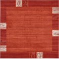 thumbnail image 1 of Unique Loom Del Mar Collection Tapis Carré Transitionnel Contemporain, 8 Pieds, Rouille Rouge/terre Cuite, 1 of 2