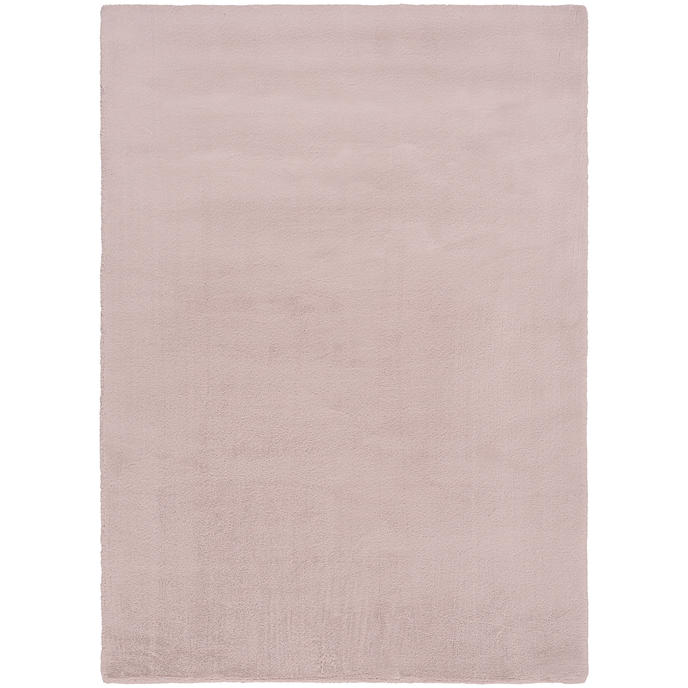 Nourison Soft Plush Rabbit Fur 4' x 6' Lavender Contemporary Indoor Rug