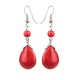 thumbnail image 3 of Paquete de 2-6 aretes colgantes Yuyangstore color turquesa y rojo 2 piezas, 3 of 8