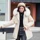 thumbnail image 1 of Chaqueta de algodón gruesa y cálida, larga y de moda para mujer, chaqueta de algodón con plumón informal para mujer, 1 of 6