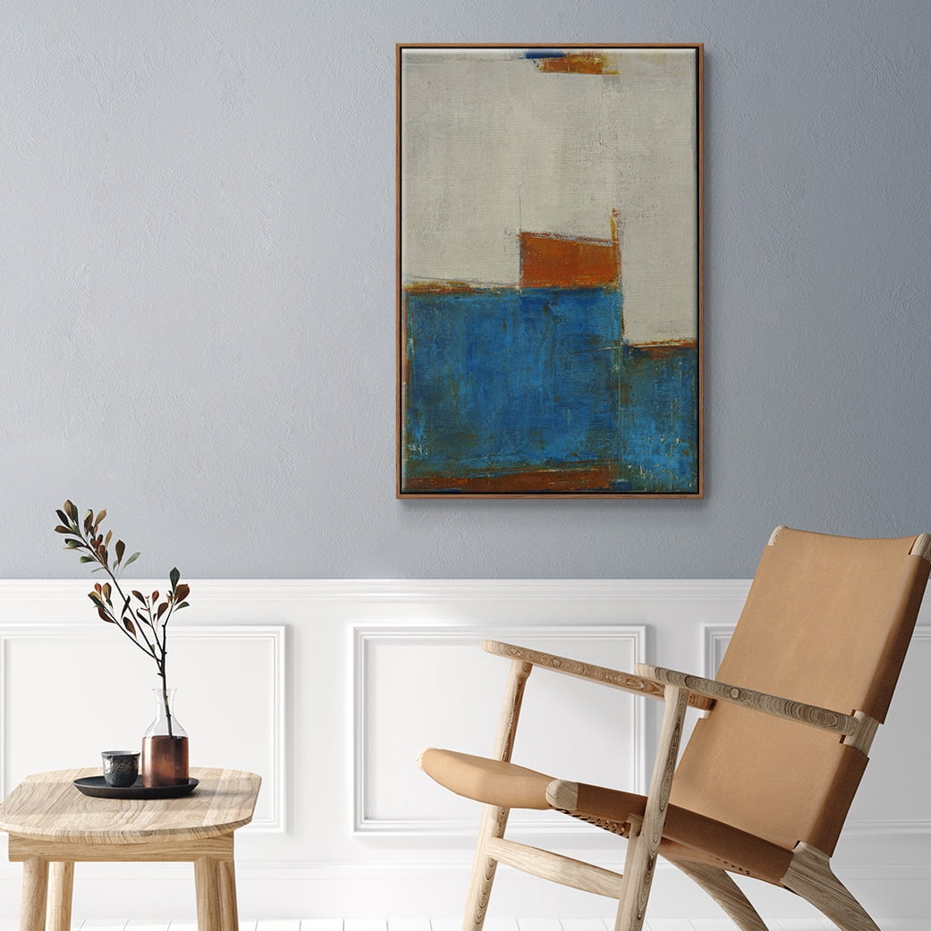 Sunset for Somebody Framed Premium Gallery Wrapped Canvas - Ready to Hang - 27 x 41 - Walnut Floating Frame