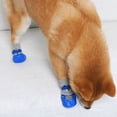 thumbnail image 4 of Visland 4Pcs/Set Dog Cat Boots Shoes Socks with Adjustable Waterproof Breathable and Anti-Slip Sole All Weather Protect Paws, 4 of 5