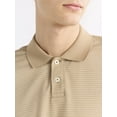 thumbnail image 4 of Free Assembly Men's Oxford Stripe Polo Shirt, Sizes XS-3XL, 4 of 5