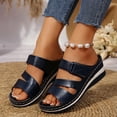 thumbnail image 7 of ZZwxWA Womens Summer Orthotic Arch Support Slides Sandals Ladies Adjustable Open Toe Slip On Thick Cushion Slippers, 7 of 7