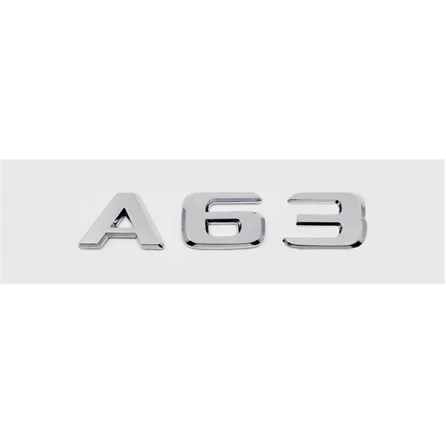 ZWP Car Rear Trunk Sticker Emblem ABS Tail Number Badge Decal Compatible With Mercedes Benz A63 A200 A220 A250 A260
