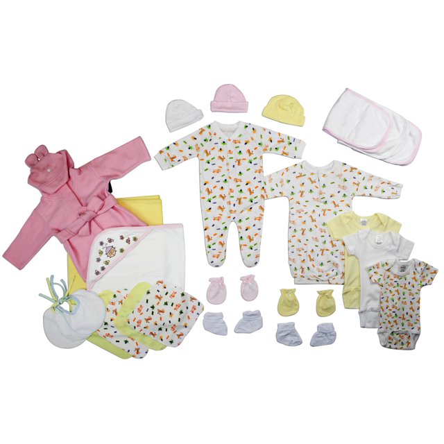 Bambini Newborn Baby Girls 25 Pc Layette Baby Shower Gift Set