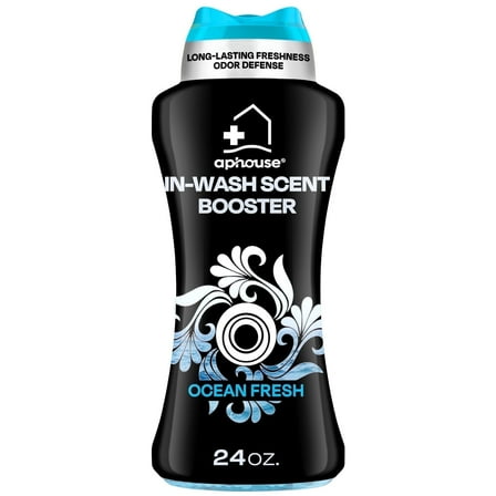 APHOUSE In-Wash Scent Booster Laundry Beads, Ocean Fresh Scent, Odor Blasters Long Lasting Freshness & Odor Eliminator for Laundry, HE Safe, 24 oz