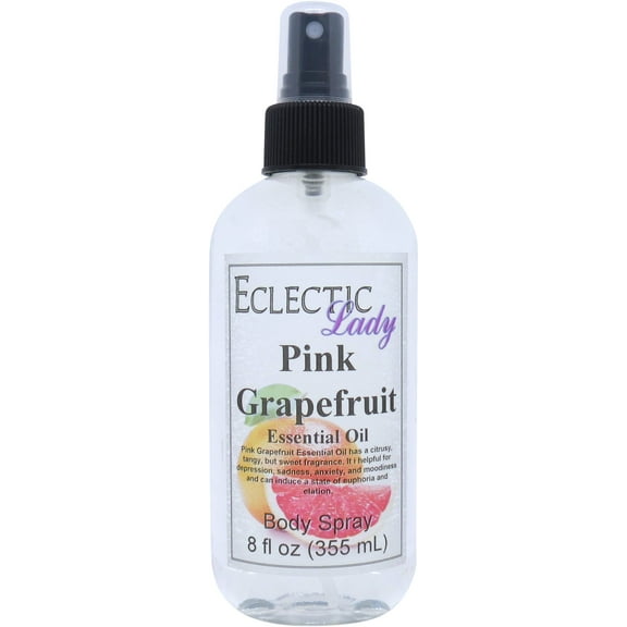 Pink Grapefruit Body Spray, Eclectic Lady, Hydrating Mist, Unisex, 8 oz