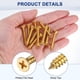thumbnail image 2 of Uxcell Paquete de 25 Tornillos de Madera, M5 x 30mm Cabeza Phillips de Latón, 2 of 6