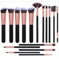 thumbnail image 4 of Pinceles de maquillaje 16 PCS Set Pinceles de maquillaje de oro rosa Pinceles de maquillaje sintético premium para base, 4 of 5