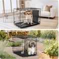 thumbnail image 3 of Adjustable Soft Dog Crate Divider Panel for 36" Crate, Black 27" H x 28.5", 3 of 5