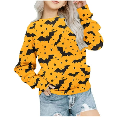

Ganfancp Girls Oversized Crewneck Sweatshirt Fashionable Long Sleeve Tops for Kids 1-12 Years Soft Cotton Blend Versatile for School & Play Deals