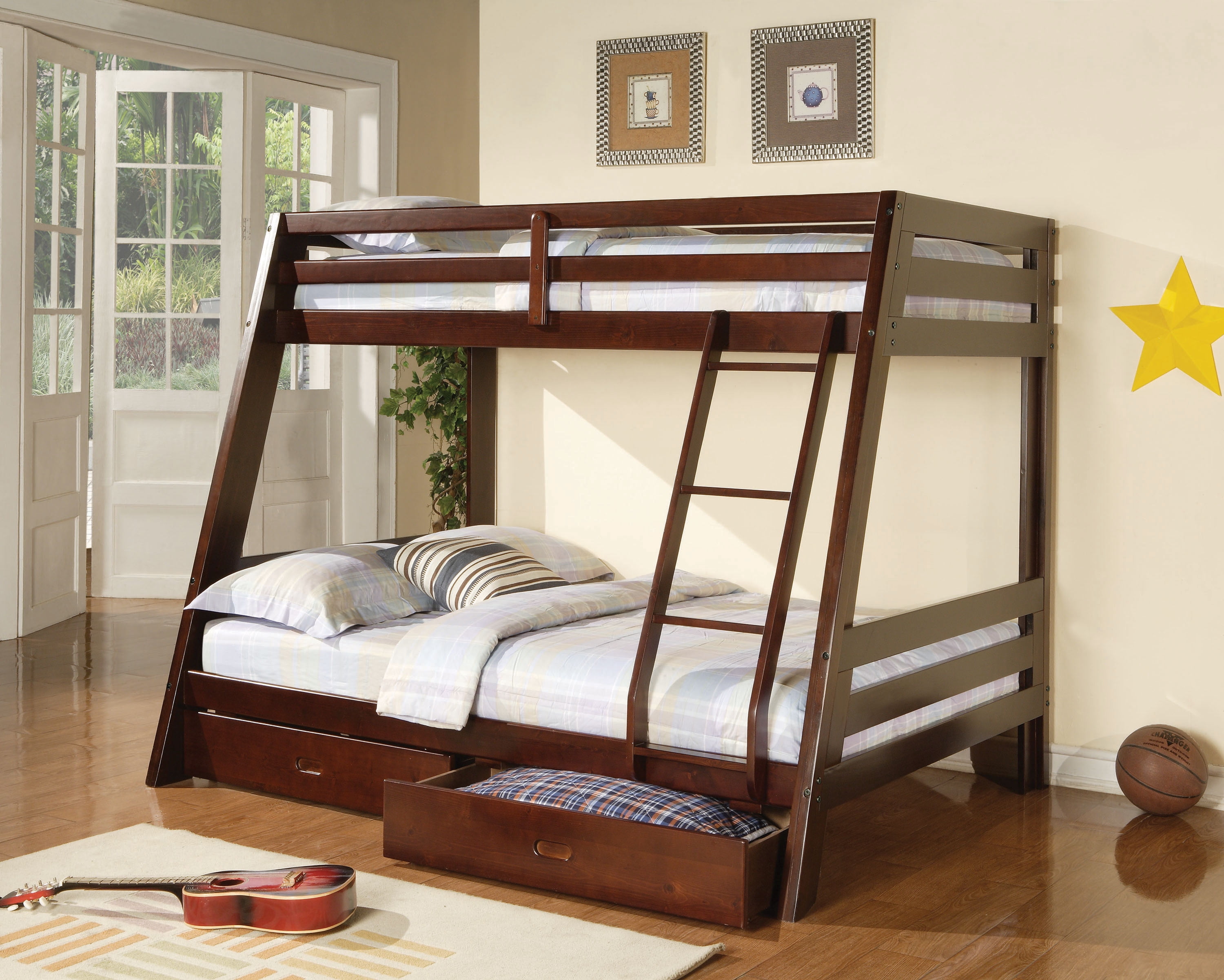 Image result for dark wood bunk beds
