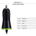 thumbnail image 4 of fashionhome Portable Quick Charge Car Charger Build-in Spring Cable Micro USB Type-C Car Cigarette Lighter Charger Adapter, 4 of 9