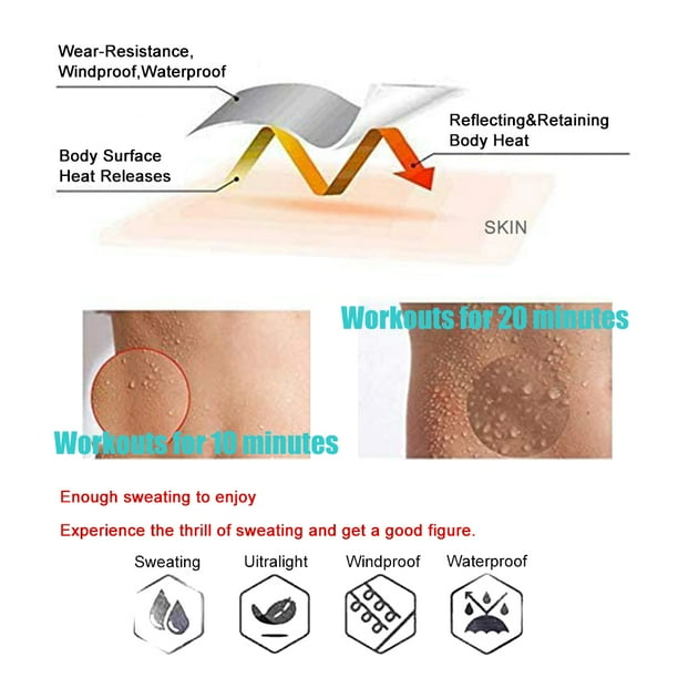 Traje de sauna para sudar para adelgazar, traje de sauna para sudar de cuerpo completo, traje de gimnasio para ejercicio, antidesgarro de PVC para hombres y mujeres