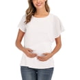 thumbnail image 3 of Camiseta de maternidad de manga corta de verano, camiseta de maternidad para lactancia para mujer Camiseta de maternidad de manga corta para lactancia para mujer Resultados impresionantes, 3 of 8