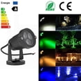 thumbnail image 3 of Bewildely 3 * 3W LED Césped Jardín Luz de inundación Patio Patio Camino Proyector Lámpara con base Impermeable Blanco cálido AC 85-265V Iluminación y accesorios Frío Bewildely HA026207-02, 3 of 6