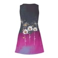 thumbnail image 4 of Vestidos de Verano con Cuello en V para Mujeres 2025 Casual con Bolsillos Boho Beach Camisetas Vestido Tanque Suelto, 4 of 7