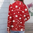 thumbnail image 4 of Iaqnaocc 4th Of July Womens Tops Usa Patriotic American Flag Stars Blouses 250 Anniversary Usa Freedom Button Down Collared Shirt Casual Long Sleeve Outfits Red M, 4 of 4