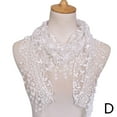 thumbnail image 1 of Plain Floral Lace Scarf Shawl Muslim Hijab Women Headscarf Triangle Hollow R5T4, 1 of 9
