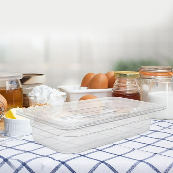 WEUVEB Pizza Containers with Lids Transparent Plastic 1Pack