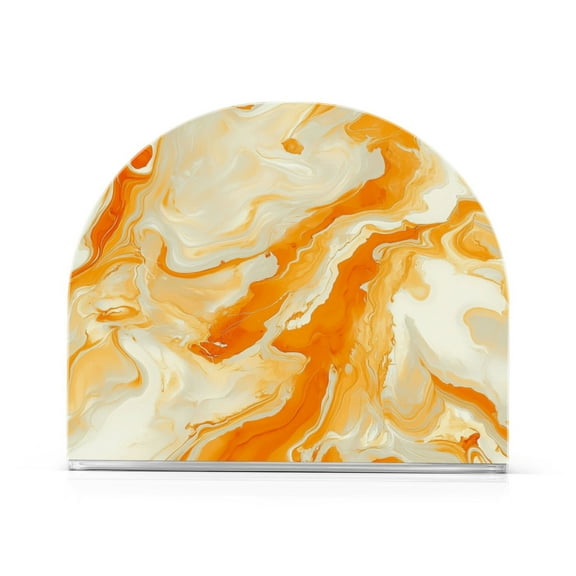 Table Napkin Holder, One Sizex1 Kitchen Napkin Holder Acrylic Napkin Holder Restaurant Napkin Holder Orange Marble