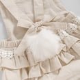 thumbnail image 5 of XIMIN Toddler Baby Girls Easter Outfit Romper/Dress Sleeveless Bunny Ear Sister Mathing Clothes with Tail, 5 of 7