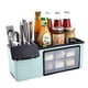 thumbnail image 1 of Yuarrent Estante de almacenamiento multifuncional Caja de drenaje montada en la pared duradera de gran capacidad que ahorra espacio Organizadores de utensilios de cocina No.2 Yuarrent HA024378-02, 1 of 1