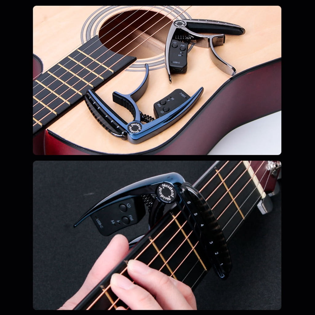 Ukulele Capo with Strong Spring Action Protects Neck Beginner Guitar Accessory Alloy Texture for Various Guitar Types