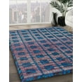 thumbnail image 2 of Ahgly Company Indoor Rectangle Abstract Light Purple Blue Oriental Area Rugs, 5' x 7', 2 of 6