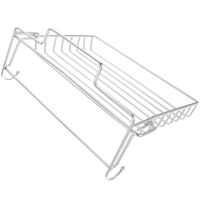 BESTYASH Repisa Pared Plegable De Metal Para Con Resistente Y Duradero En Acero Inoxidable Plata