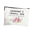 thumbnail image 1 of Bolsa de maquillaje de lona de algodón con parte inferior, bolsa de aseo de viaje multiusos de gran capacidad para manualidades, regalo del Día de la Estilo A, 1 of 8