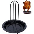 thumbnail image 1 of Chicken Roaster Rack, Chicken Holder,Stainless Steel Vertical Chicken Roaster, with Drip Pan, 1 of 5