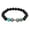 J, variant on Lava Rock Beaded Bracelet Stone Volcanic Rock Beads Metal Dumbbell Versatile Beads Bracelet Jewelry