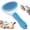 Blue, variant on Jewyow Pet Grooming Brush - Deshedding Tool for Dogs & Cats, Short/Long Hair - Indoor Cat Brush for Shedding, Gentle Cleaning Comb for Puppies & Kittens